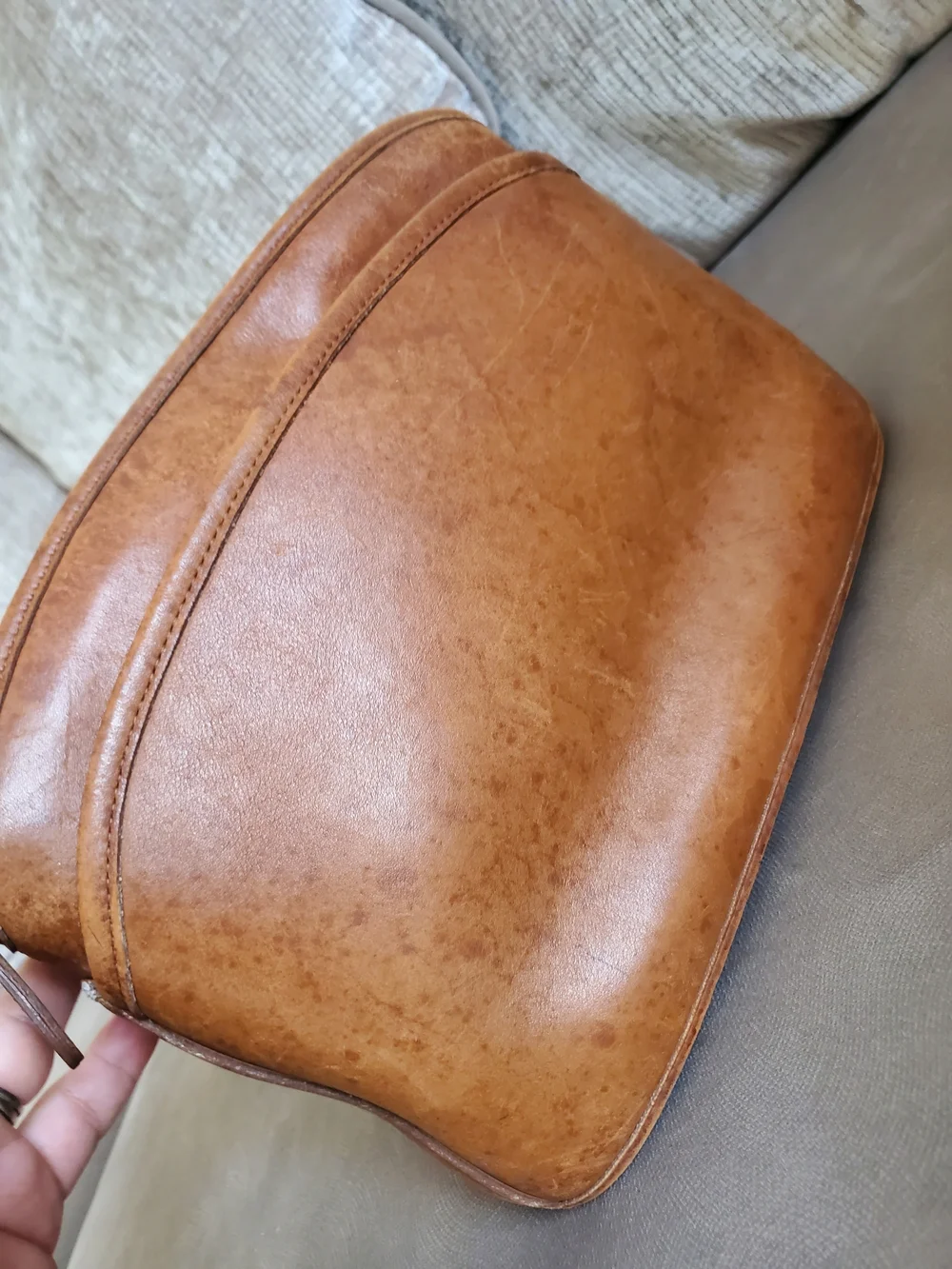 RARE COACH anderson Leather Brown Clutch  Tan  Bag Womens
